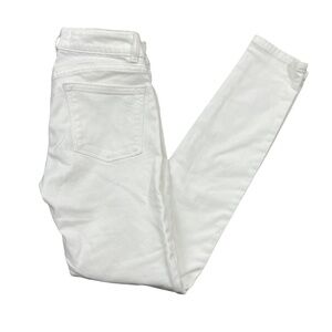DL1961‎ White 24 Jeans Denim Skinny Emma Power Leggings Porcelain Cotton Blend -